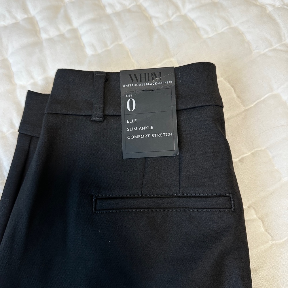 WHBM Black Slim Ankle Pants